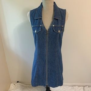 Vintage True Blue Denim Sleeveless Dress sz. 9/10